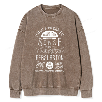 Pagewings By A Lady Unisex Washed Sweatshirt
