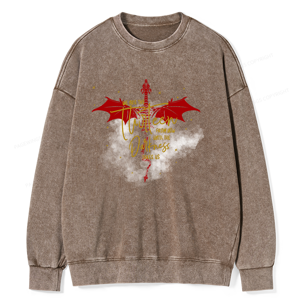 Pagewings We are the Thirteen Unisex Washed Sweatshirt