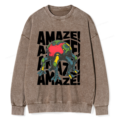 Pagewings Amaze Unisex Washed Sweatshirt