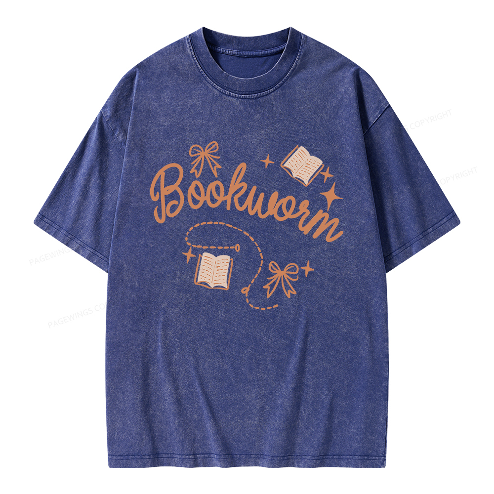 Pagewings Bookworm Unisex Washed T-shirt