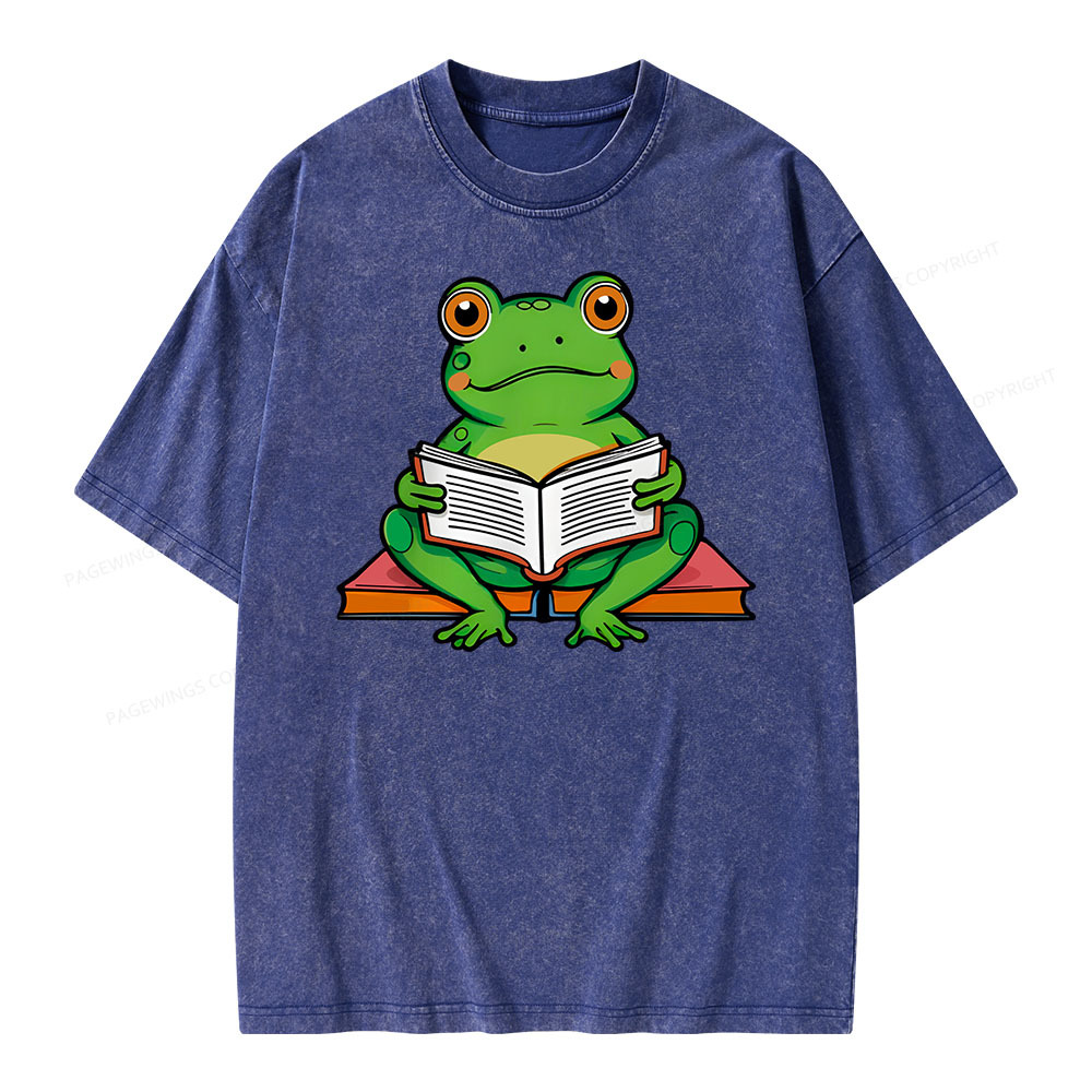 Pagewings reading book T-Shirts Unisex Washed T-shirt