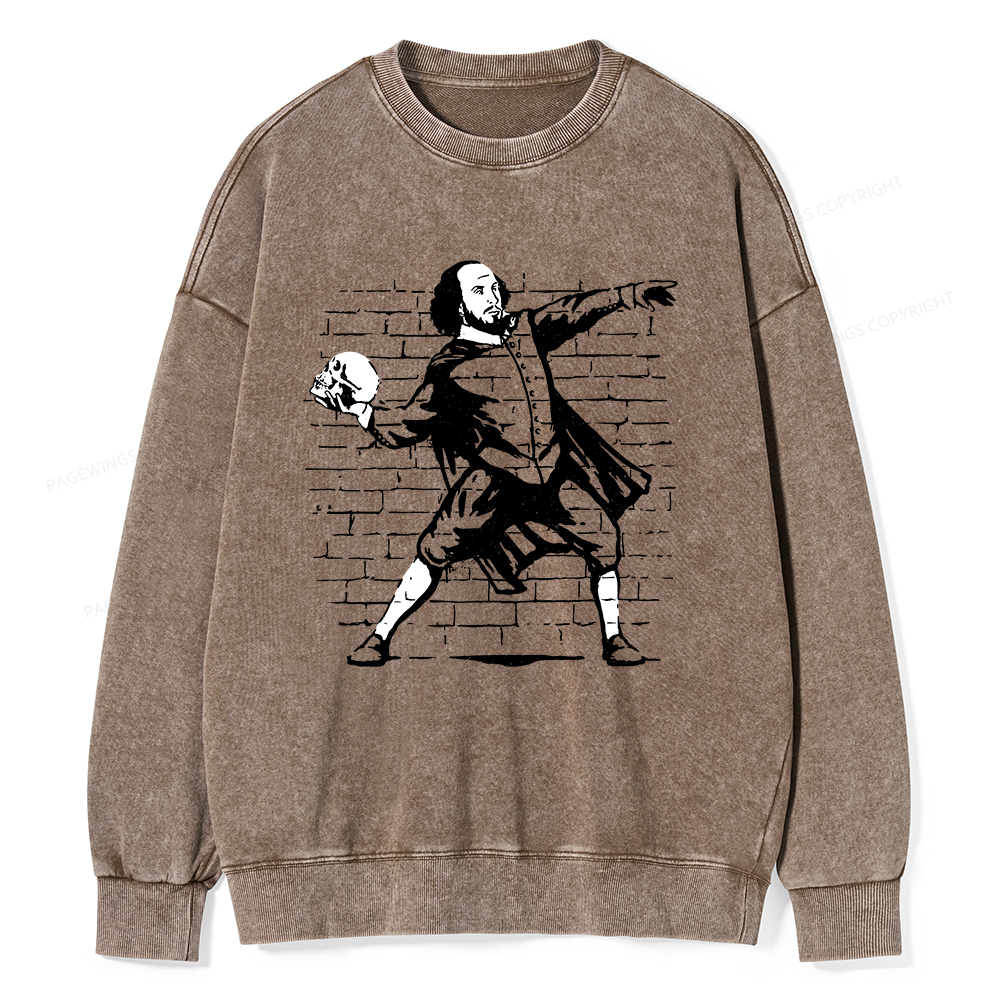 Pagewings The Poet Unisex Washed Sweatshirt