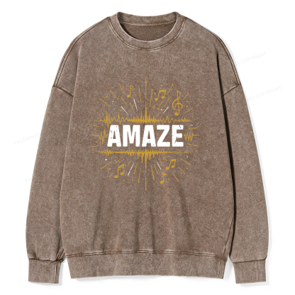 Pagewings Amaze Unisex Washed Sweatshirt