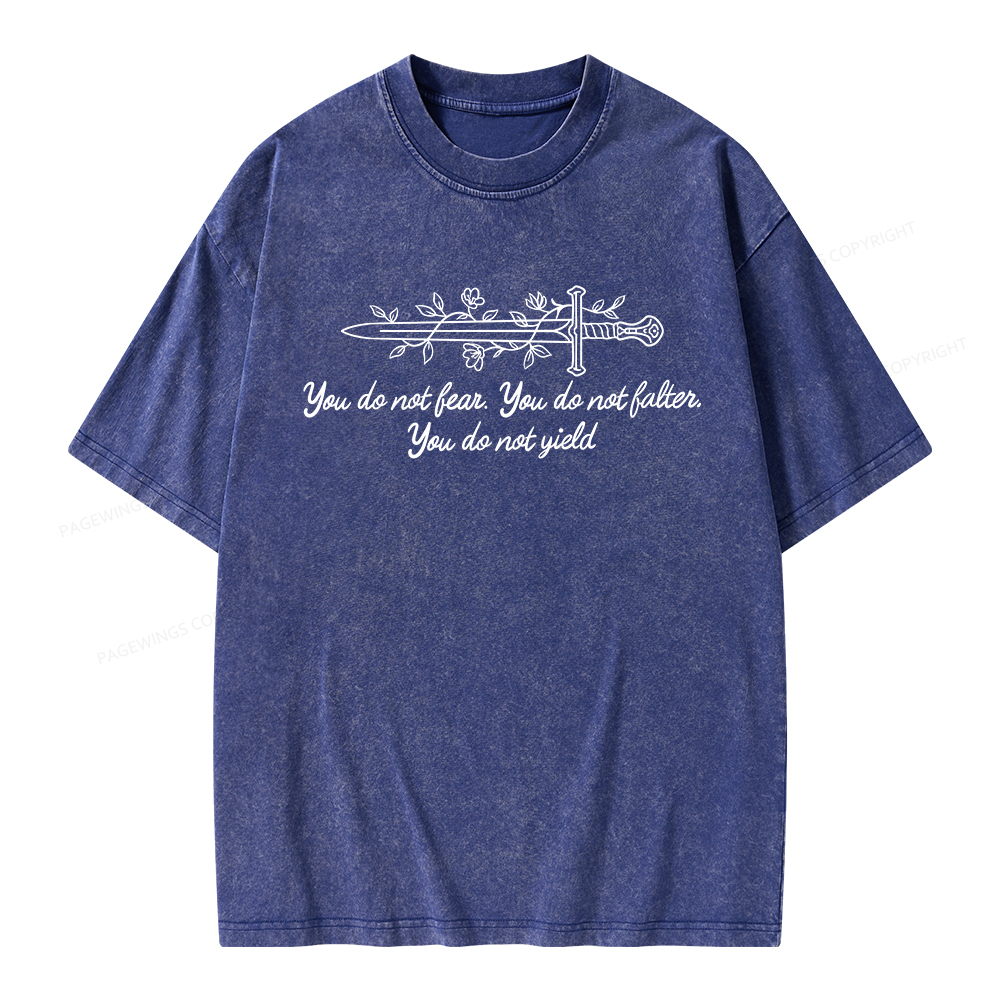 Pagewings You Do not Yield Unisex Washed T-shirt