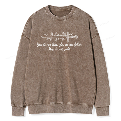 Pagewings You Do not Yield Unisex Washed Sweatshirt
