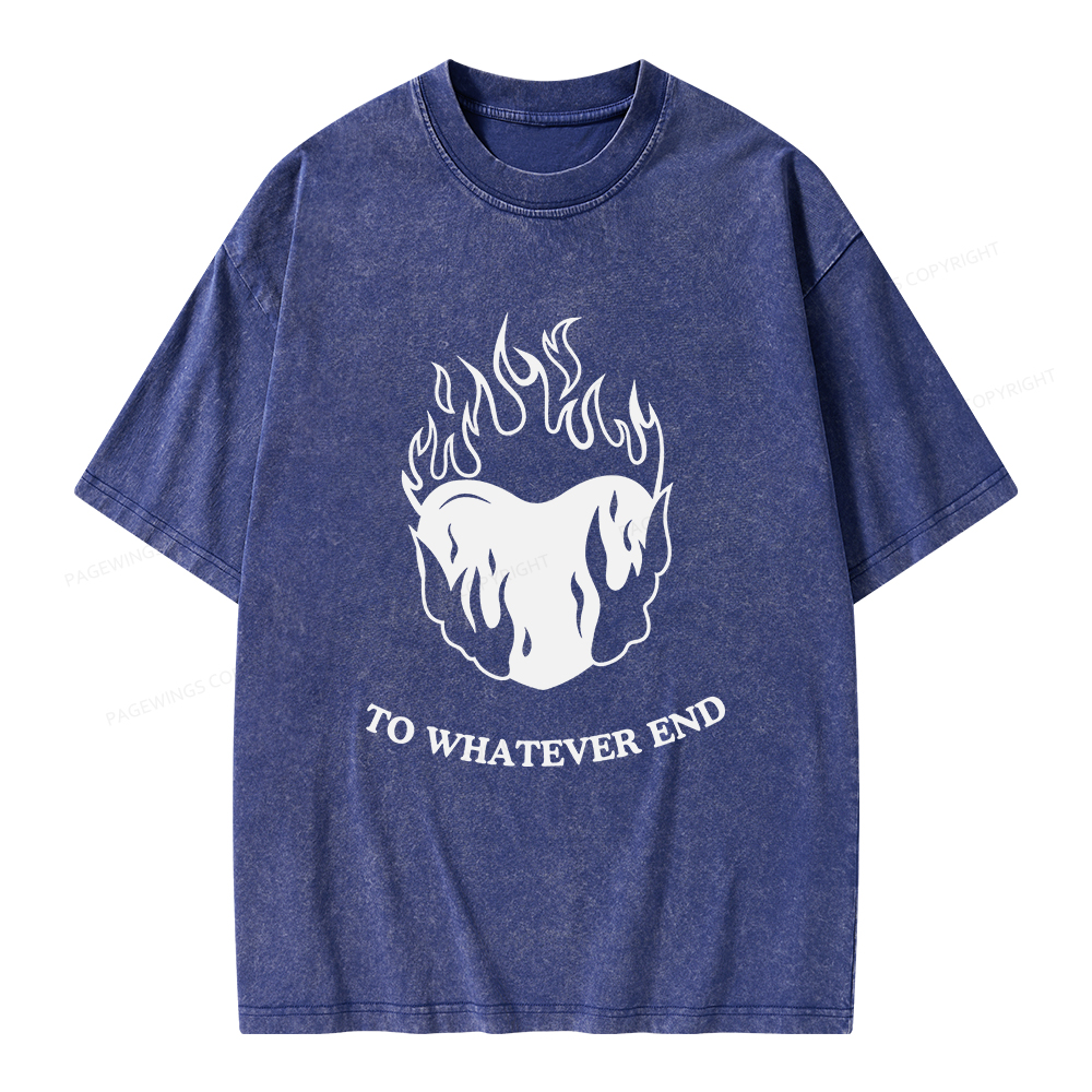 Pagewings Fireheart Unisex Washed T-shirt