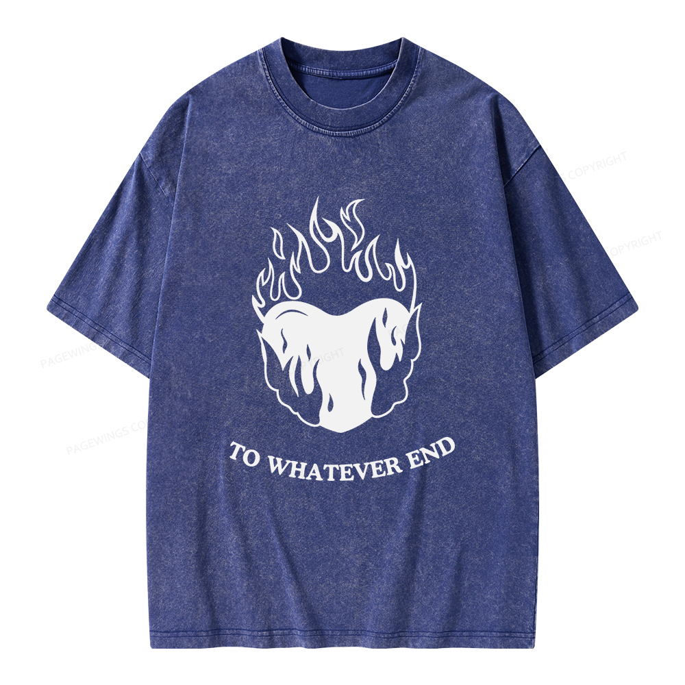 Pagewings Fireheart Unisex Washed T-shirt