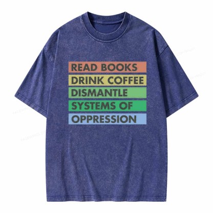 Pagewings Read Books T-Shirt Unisex Washed T-shirt