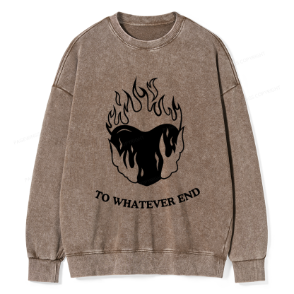 Pagewings Baby Tee Women Unisex Washed Sweatshirt