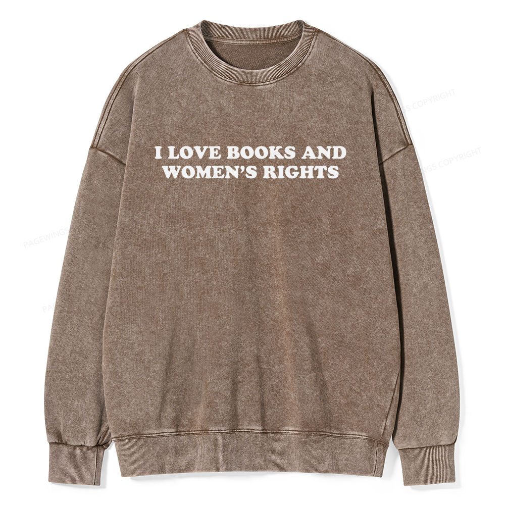 Pagewings Feminism Coquette Aesthetic Baby Unisex Washed Sweatshirt