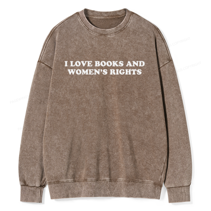 Pagewings Feminism Coquette Aesthetic Baby Unisex Washed Sweatshirt