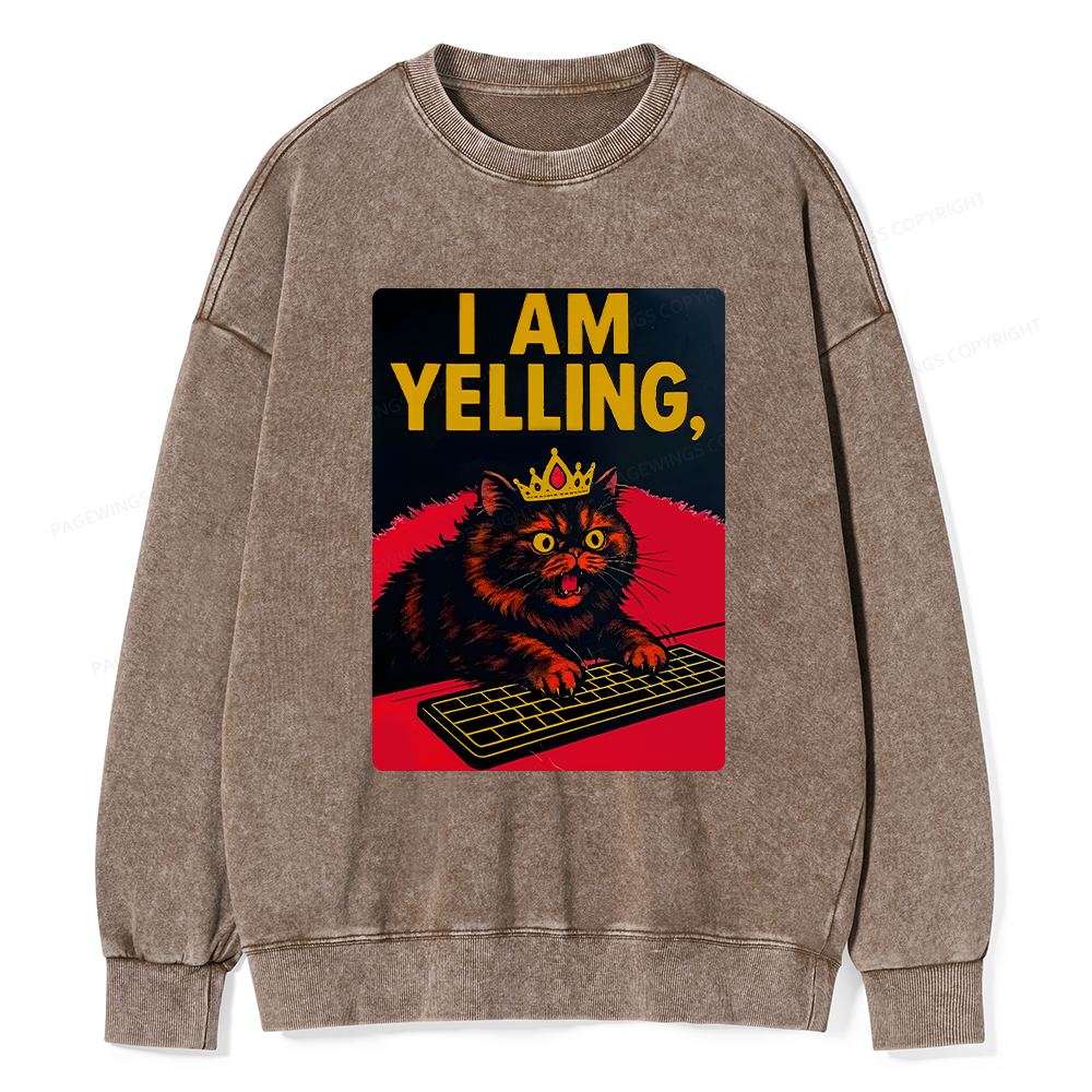 Pagewings Dungeon Crawler Carl Unisex Washed Sweatshirt