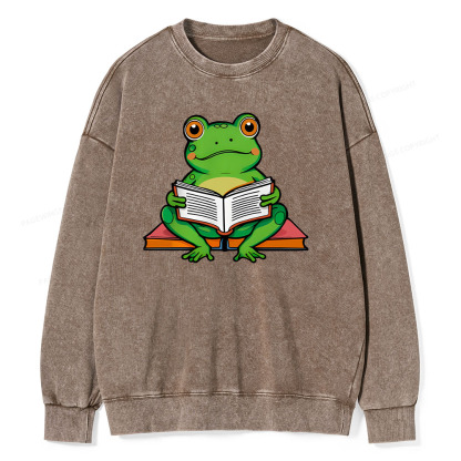 Pagewings reading book T-Shirts Unisex Washed Sweatshirt