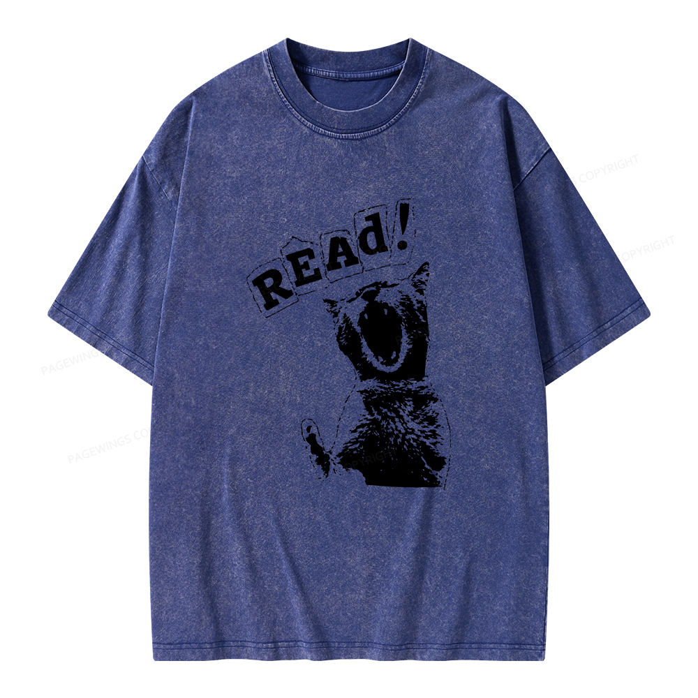 Pagewings Read Unisex Washed T-shirt