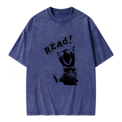Pagewings Read Unisex Washed T-shirt