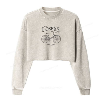 Pagewings The Losers Club Washed Crop Sweatshirt