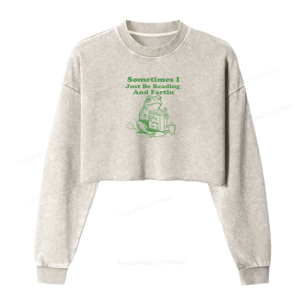 Pagewings Sometimes I Just Be Reading and Fartin Shirt Sweatshirt