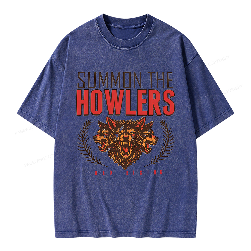 Pagewings Summon the Howlers Unisex Washed T-shirt