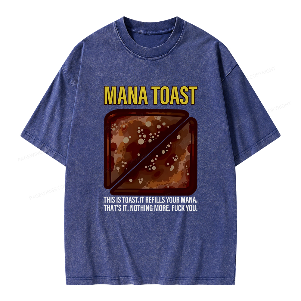 Pagewings Mana Toast Unisex Washed T-shirt
