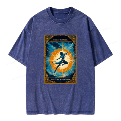 Pagewings Honor Is Dead But I’ll See What I Can Do Unisex Washed T-shirt
