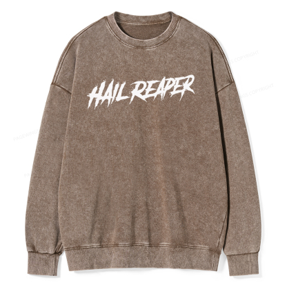 Pagewings Hail Reaper Unisex Washed Sweatshirt