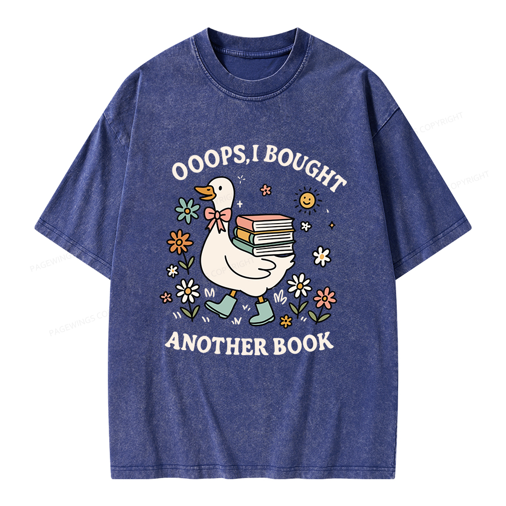 Pagewings Ooops I Bought Another Book Unisex Washed T-shirt