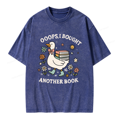 Pagewings Ooops I Bought Another Book Unisex Washed T-shirt