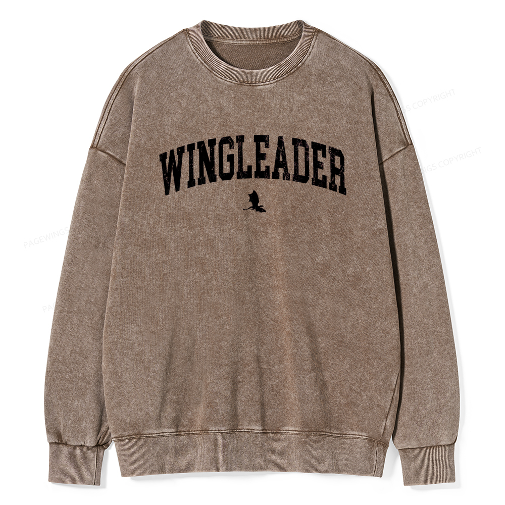 Pagewings Wingleader Unisex Washed Sweatshirt