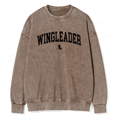 Pagewings Wingleader Unisex Washed Sweatshirt