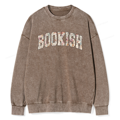 Pagewings Bookish Unisex Washed Sweatshirt