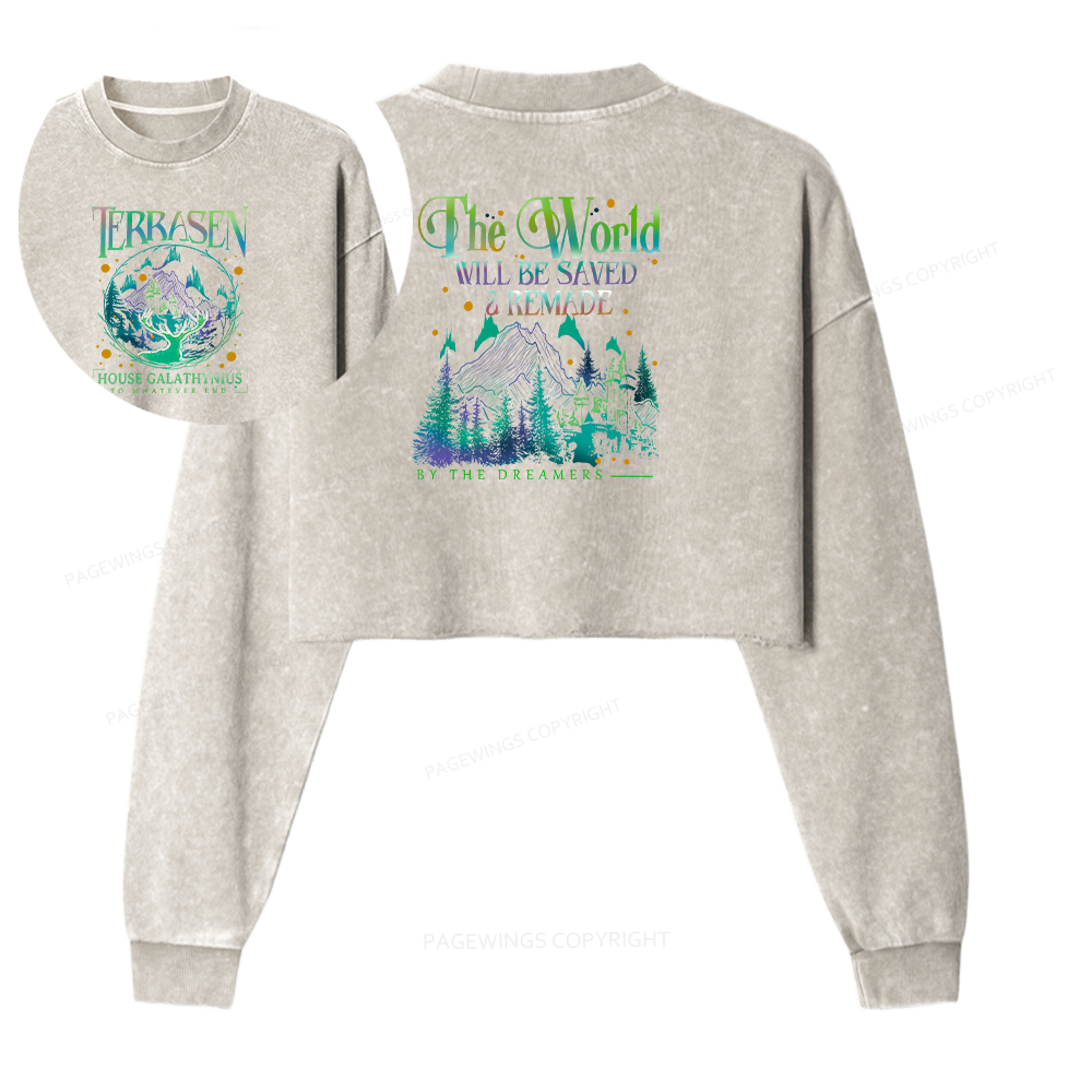 Pagewings Terrasen Washed Crop Sweatshirt
