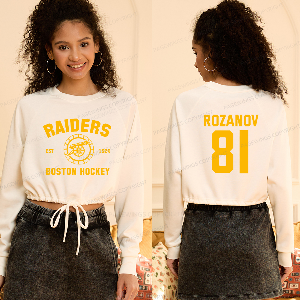 Pagewings Romance Novel Lover Cropped Sweatshirt 