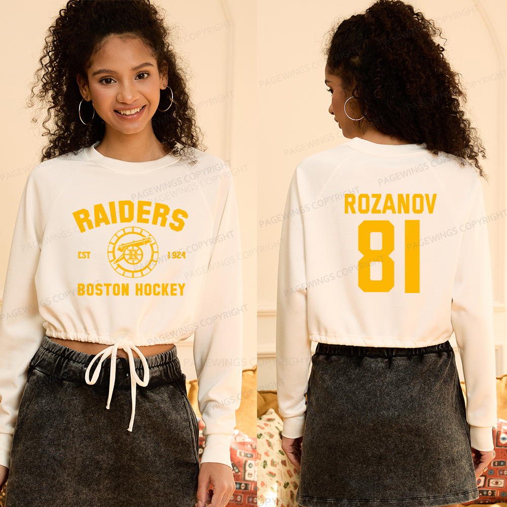 Pagewings Romance Novel Lover Cropped Sweatshirt 