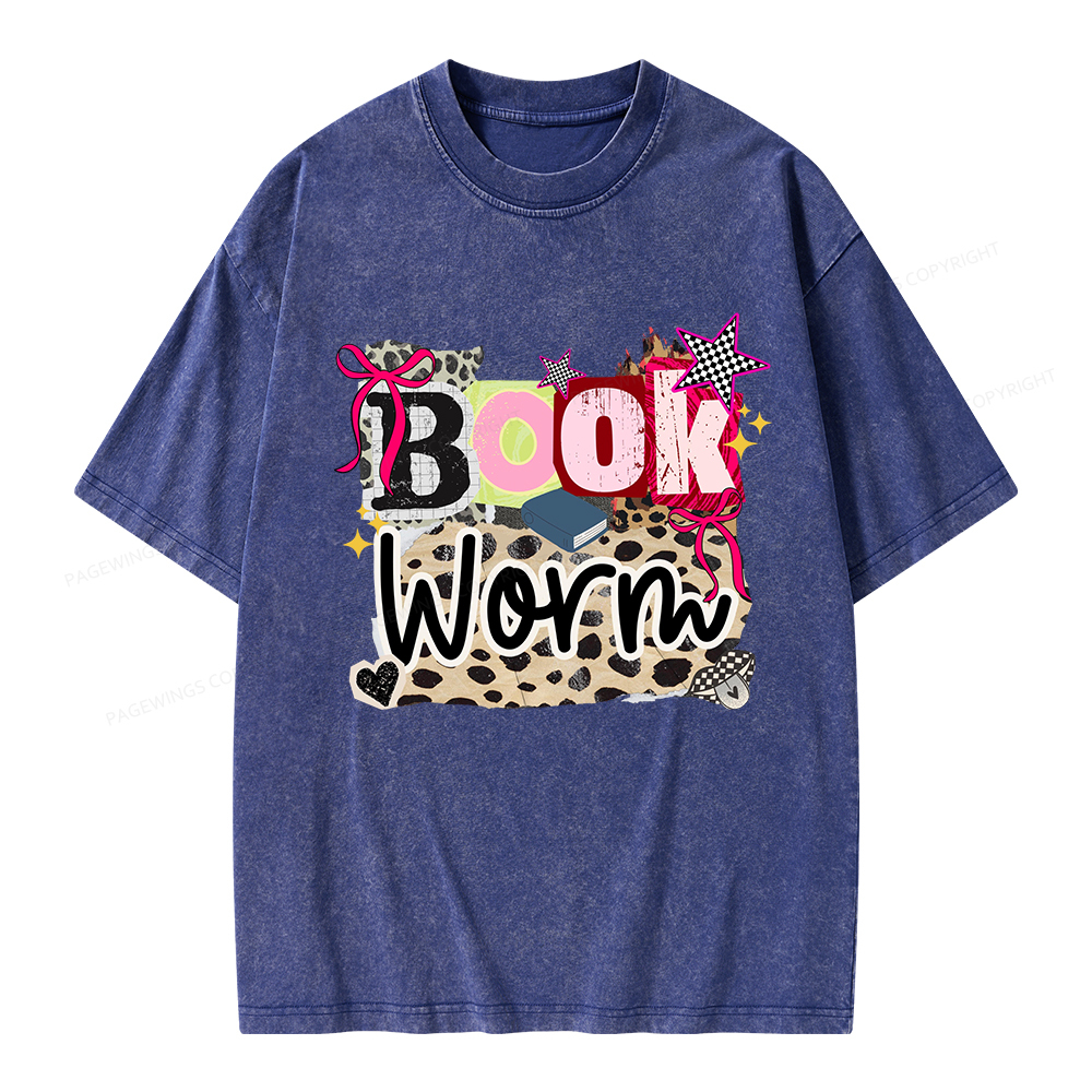 Pagewings Bookworm Unisex Washed T-shirt