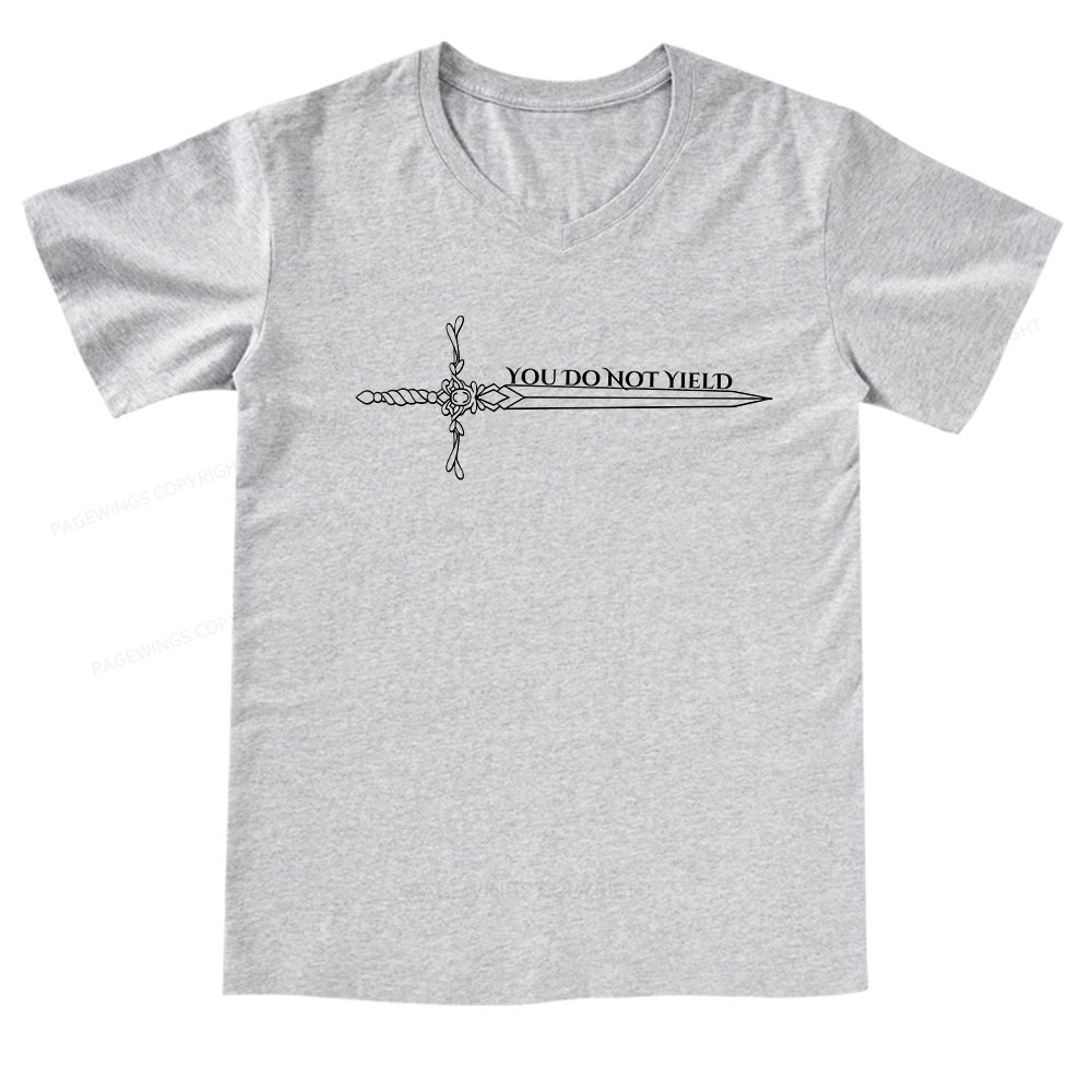 Pagewings You Do Not Yield V-neck T-shirt