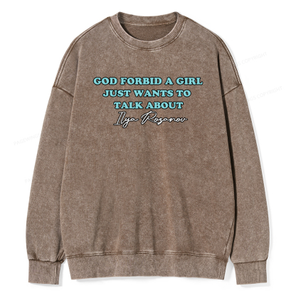 Pagewings Romance Book Lover Unisex Washed Sweatshirt