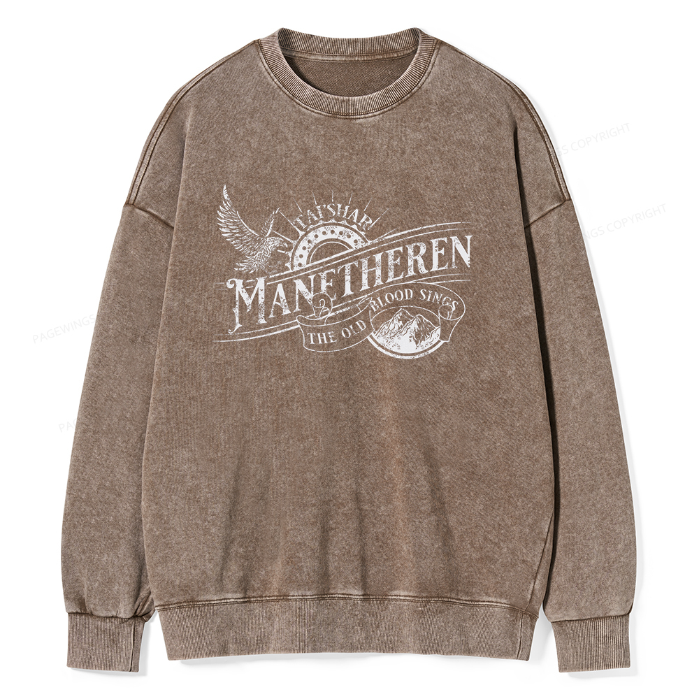 Pagewings Manetheren Unisex Washed Sweatshirt