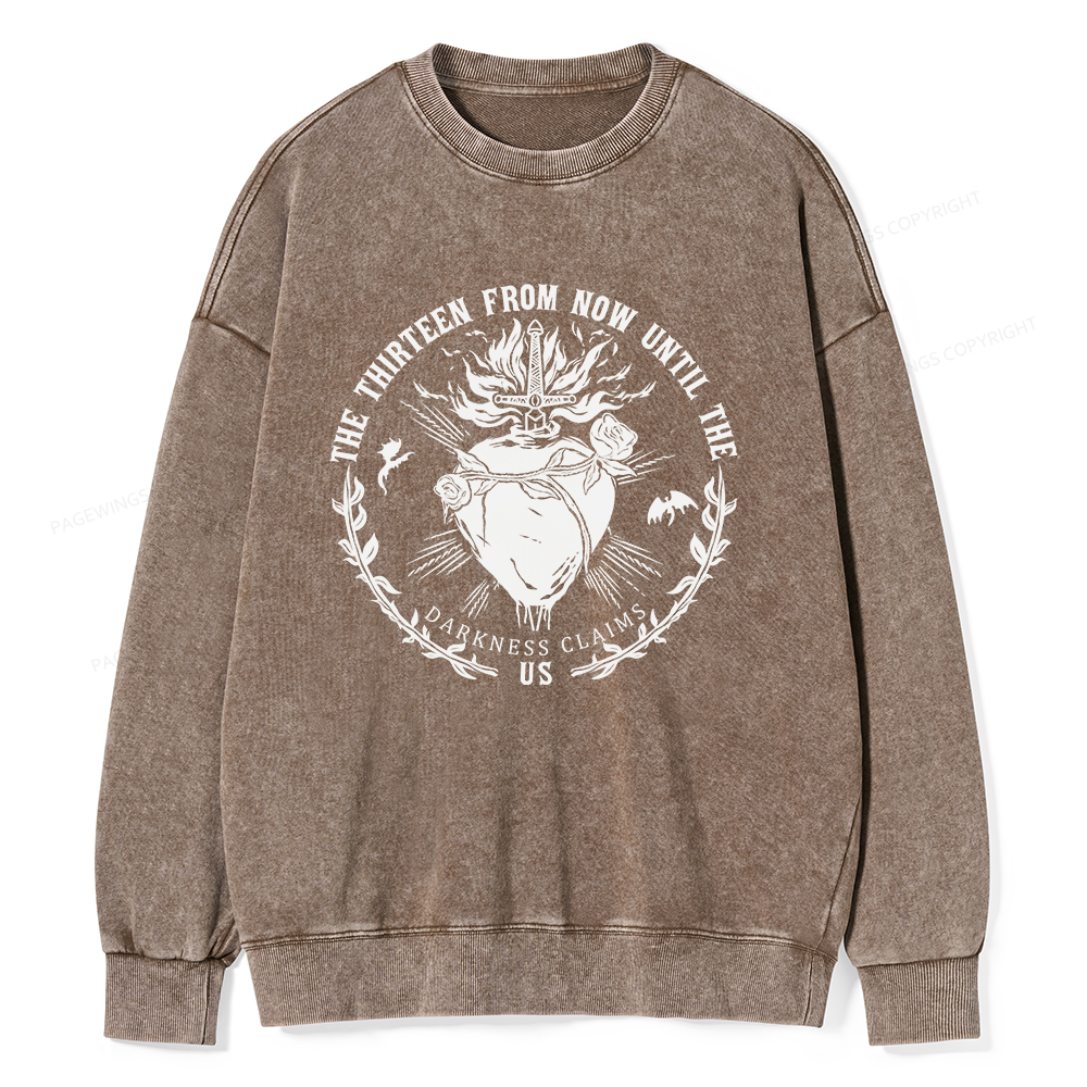 Pagewings The Thirteen Unisex Washed Sweatshirt