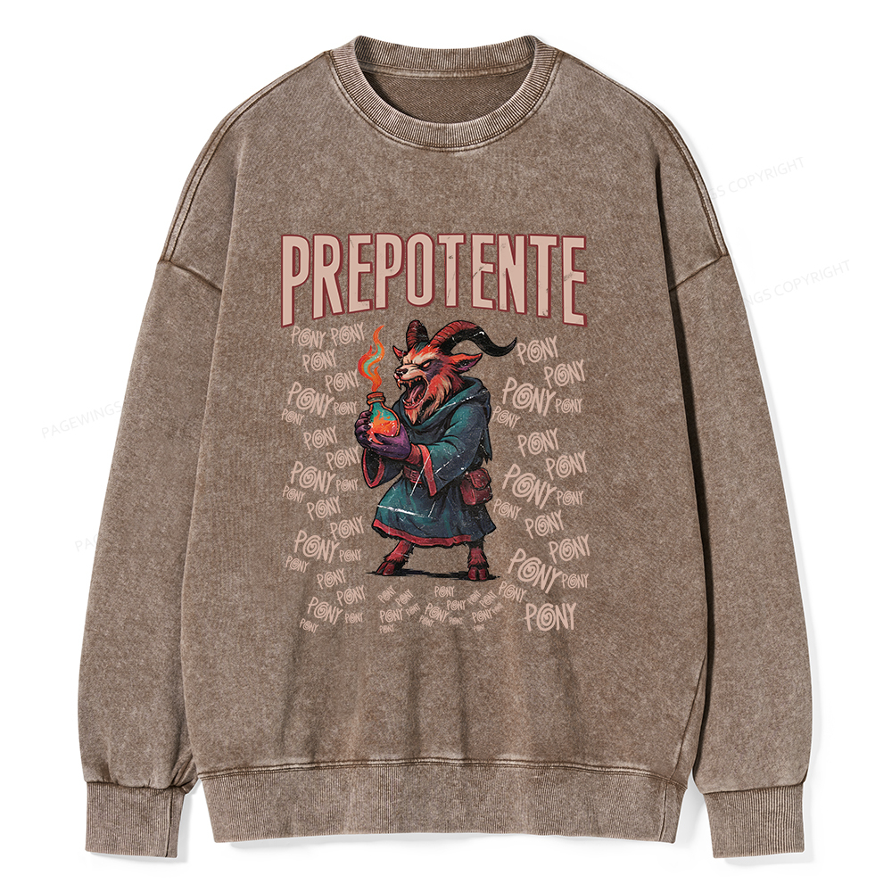 Pagewings Prepotente Unisex Washed Sweatshirt