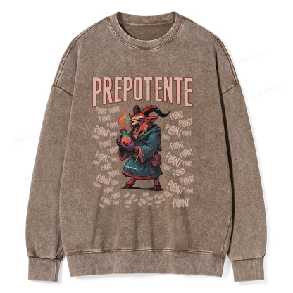Pagewings Prepotente Unisex Washed Sweatshirt