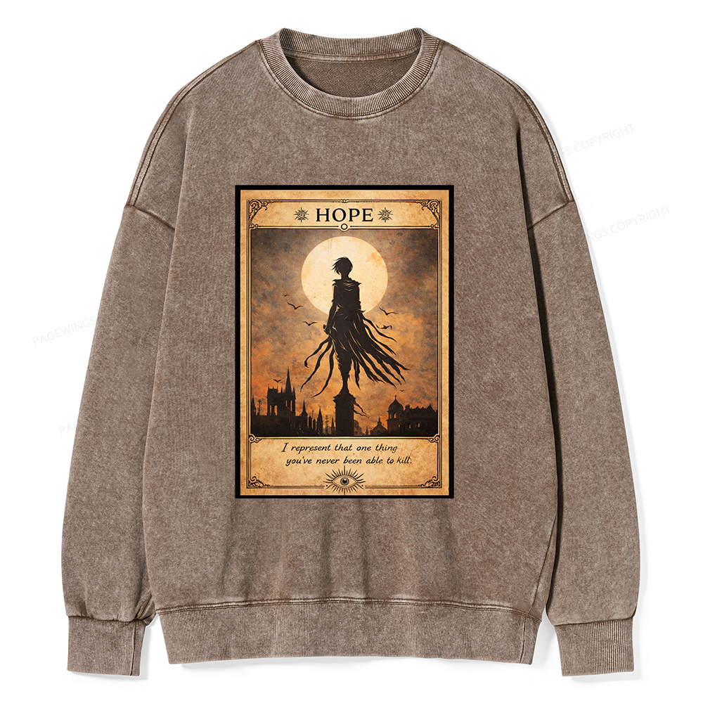 Pagewings Hope Unisex Washed Sweatshirt