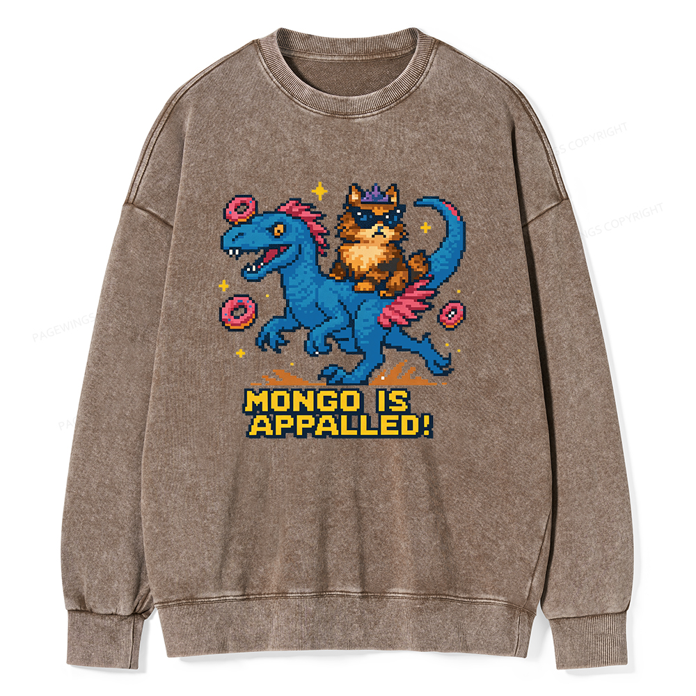 Pagewings Mongo Is Appalled Unisex Washed Sweatshirt