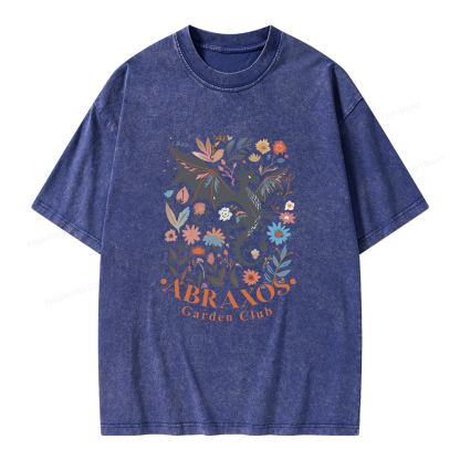 Pagewings Abraxos Flower Shirt Unisex Washed T-shirt