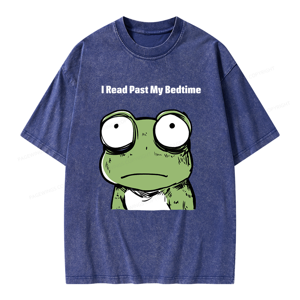 Pagewings I Read Past My Bedtime  Unisex Washed T-shirt