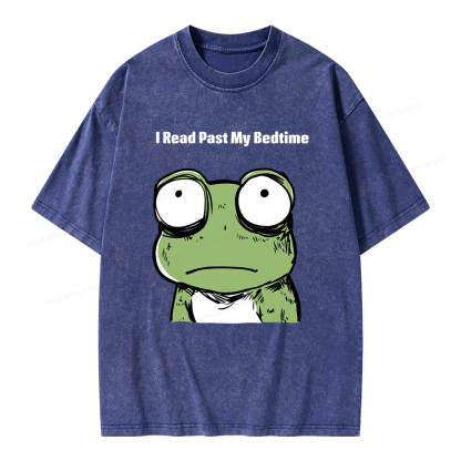 Pagewings I Read Past My Bedtime  Unisex Washed T-shirt