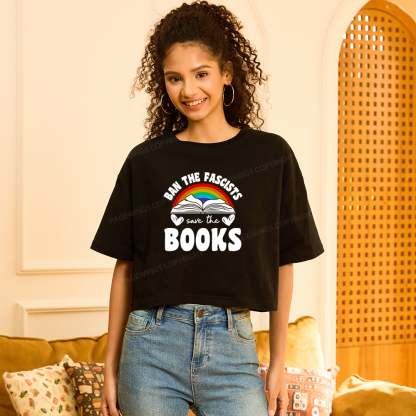 Pagewings Banned books Women Crop Tops