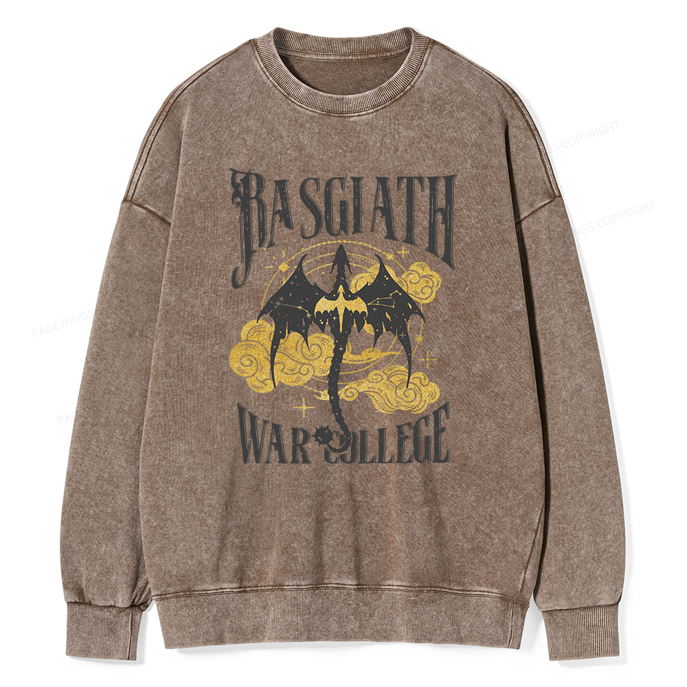 Pagewings Rasgiath Warcollege Unisex Washed Sweatshirt