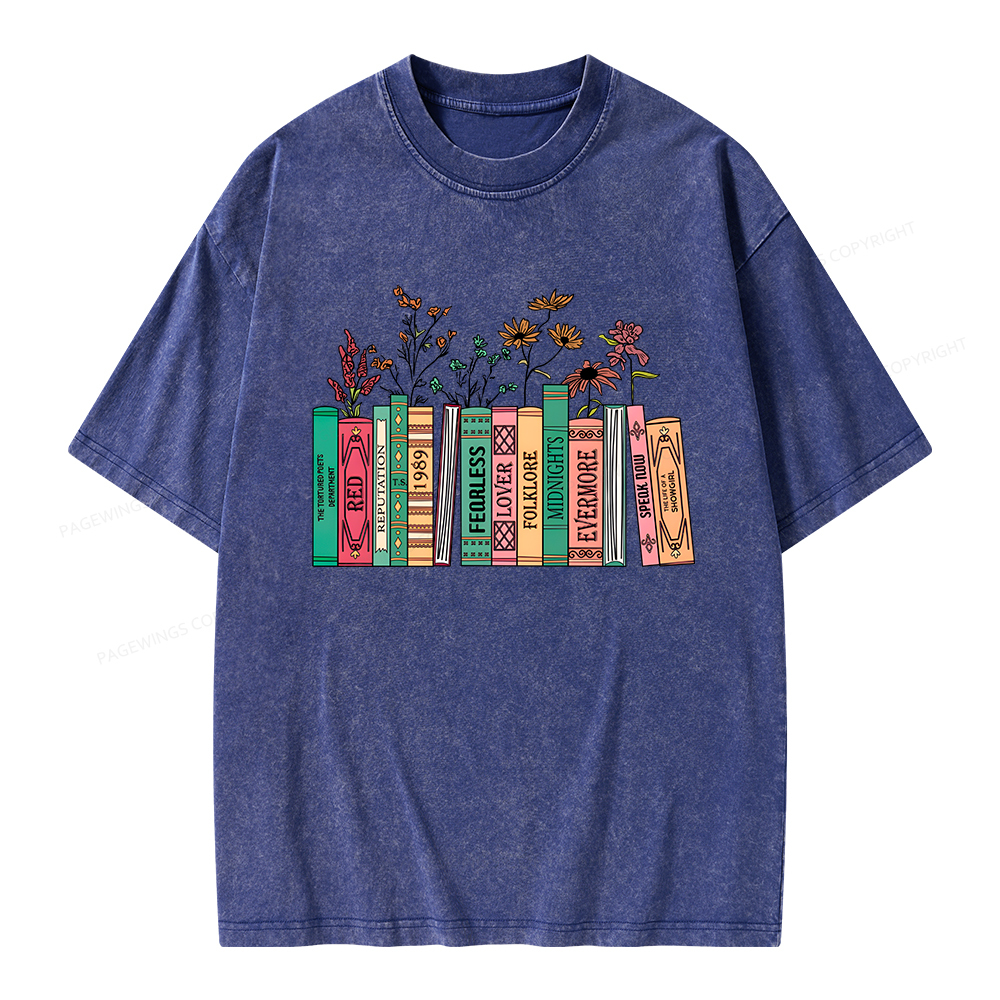 Pagewings Book Lover Unisex Washed T-shirt