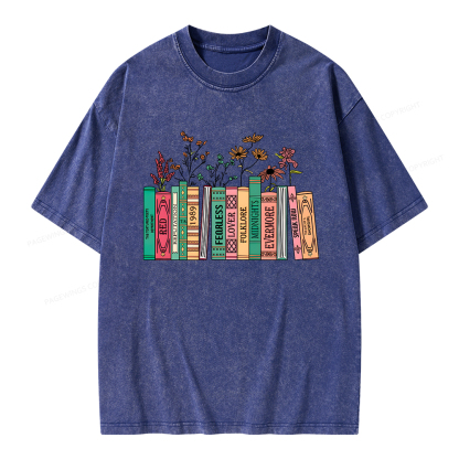 Pagewings Book Lover Unisex Washed T-shirt