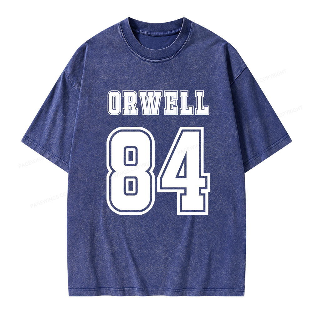 Pagewings Orwell 84 Unisex Washed T-shirt